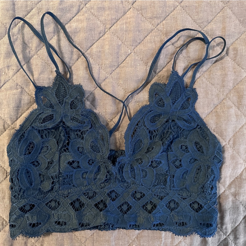 Navy Blue Adella style Bralette Small